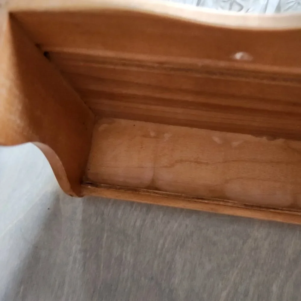 70's Wooden Spice‎ Rack with Glass Jars